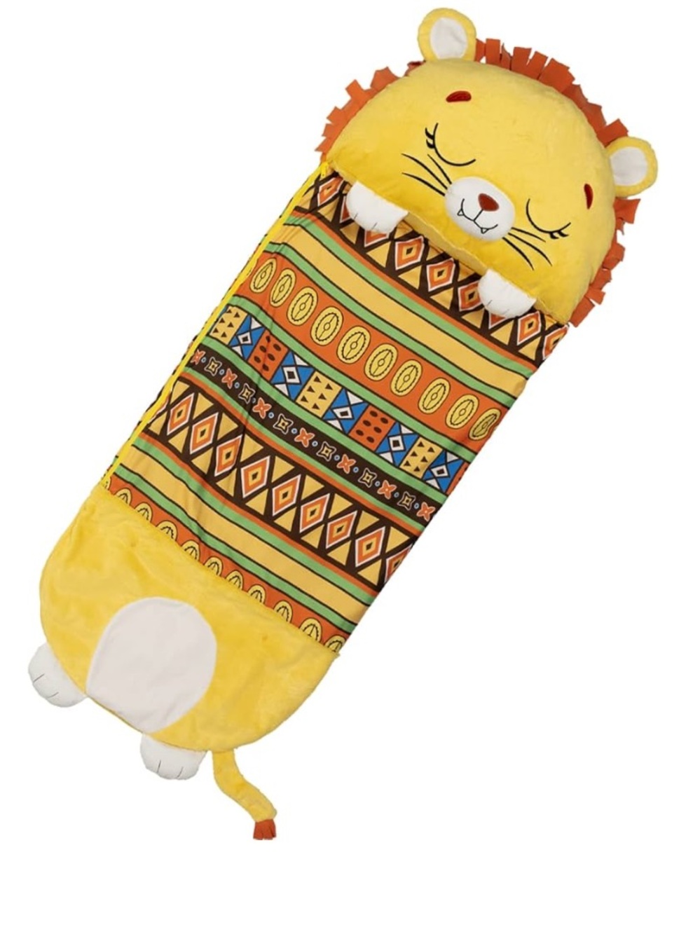 NEW Happy Nappers Pillow & Sleepy Sack Plush Kids Sleeping Bag w Pillow - Lion L